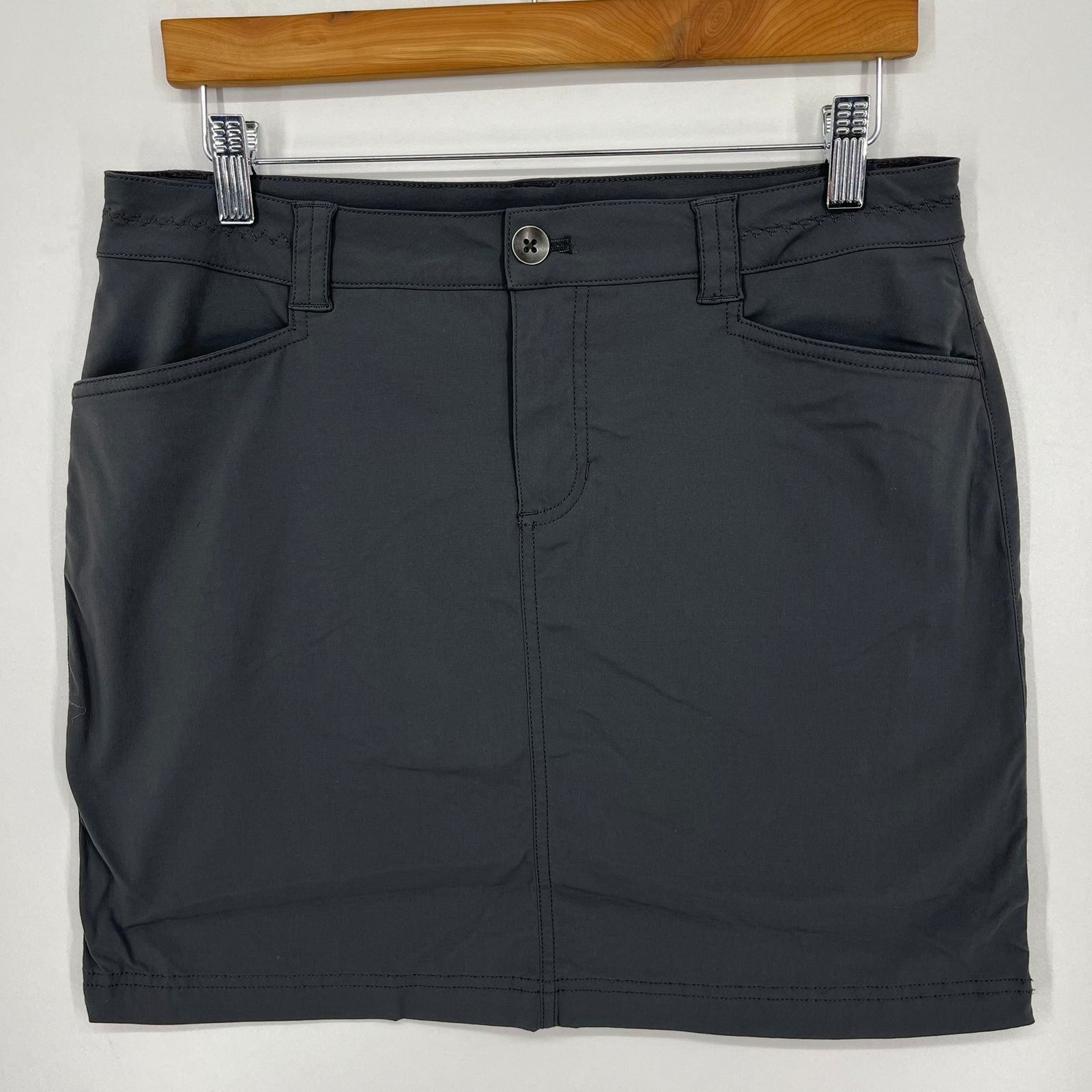 Eddie Bauer Travex Womens 4 Gray Active Performance Hiking Skort
